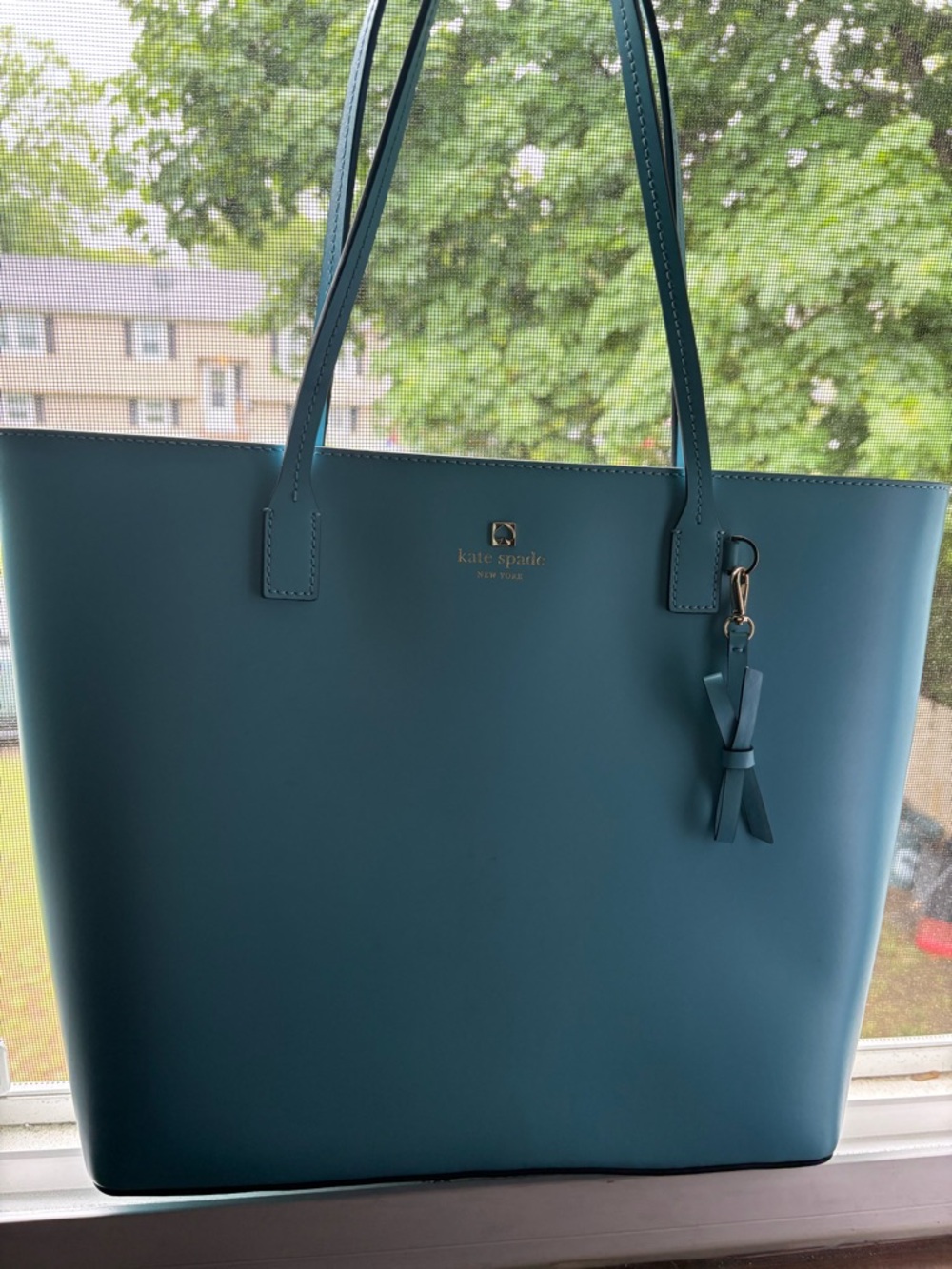 kate spade New York Teal Tote Bag